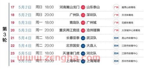 2021中超联赛赛程广州赛区