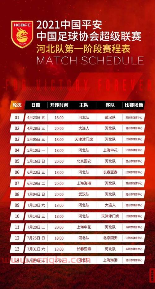 2021中超第二轮赛程
